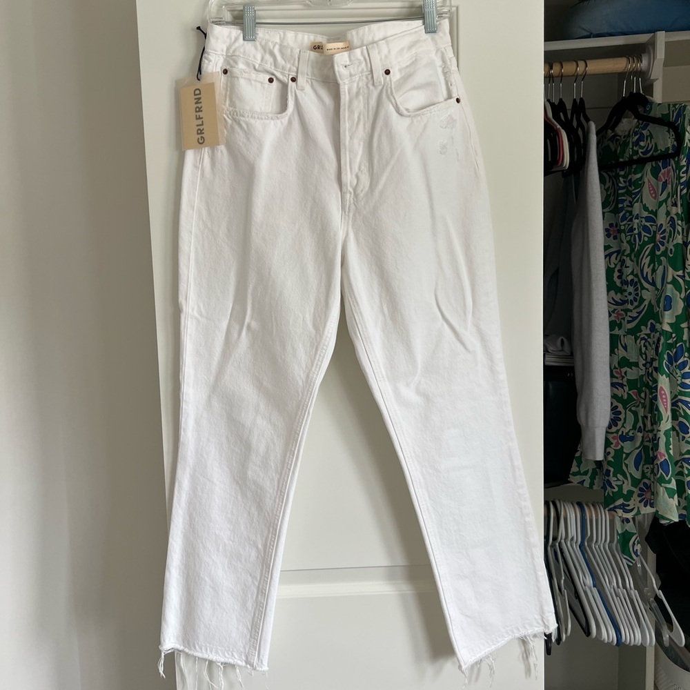 GRLFRND white jeans
